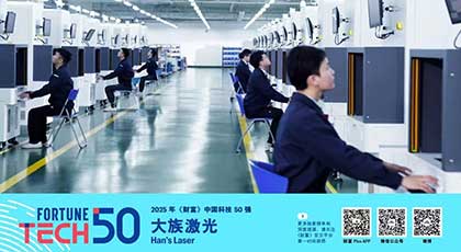 ​Han's Laser ranked among the 2025 Fortune China Top 50 Technology Companies